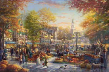 150の主題の芸術作品 Painting - かぼちゃ祭りTKの街並み